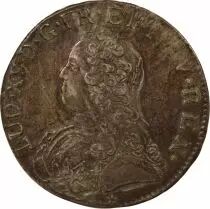 France Louis XV - Ecu Argent, au Buste Habillé - 1739 H La Rochelle