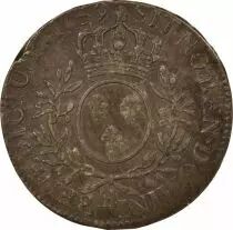 France Louis XV - Ecu Argent, au Buste Habillé - 1739 H La Rochelle