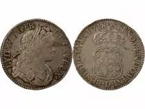 France Louis XV - Ecu Argent, de Navarre - 1718 B Rouen