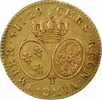 France Louis XV - Gold Louis, with Dressed Up Bust - 1729 T Nantes