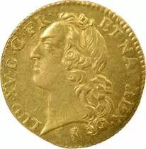 France Louis XV - Gold Louis, with Headband - 1753 W Lille