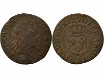 France Louis XV - Liard, &agrave; la Vieille T&ecirc;te - 1770 S Reims