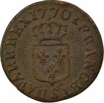 France Louis XV - Liard with Old Head - 1770 S Reims
