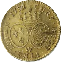 France Louis XV - Louis D\'Or Aux Lunettes 1731 W Lille