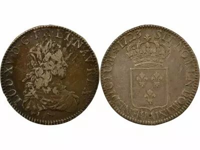 France Louis XV - Silver Ecu, of France - 1723 A Paris
