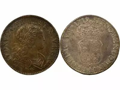 France Louis XV - Silver Ecu, of Navarre - 1719 A Paris
