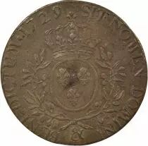 France Louis XV - Silver Ecu, with Dressed up Bust - 1729 & Aix