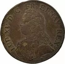 France Louis XV - Silver Ecu, with Dressed up Bust - 1733/2 9 Rennes