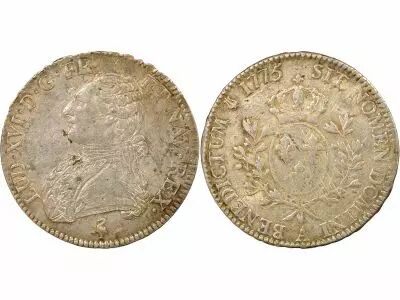France Louis XV - Silver Ecu, with Dressed up Bust- 1775 A Paris