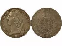 France Louis XV - Silver Ecu, with Headband - 1743 T Nantes