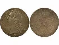 France Louis XV - Silver Ecu, with Headband - 1751 T Nantes