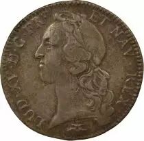 France Louis XV - Silver Ecu, with Headband - 1759 D Lyon