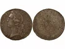 France Louis XV - Silver Ecu, with Headband - 1760 P Dijon