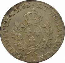 France Louis XV - Silver Ecu, with Headband - 1765 L Bayonne, Treasure Trove of the Sauvionni&egrave;res