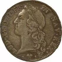 France Louis XV - Silver Ecu, with Headband - 1767 L Bayonne