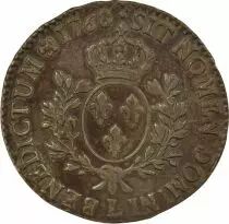 France Louis XV - Silver Ecu, with Headband - 1768 L Bayonne