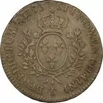 France Louis XV - Silver Ecu, with Old Bust - 1773 T Nantes