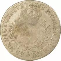 France Louis XV - Silver Ecu with Dressed up Bust - 1737 D Lyon