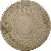 France Louis XV - Silver Ecu with Dressed up Bust - 1737 L Bayonne