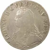 France Louis XV - Silver Ecu with Dressed up Bust - 1738 D Lyon