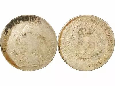 France Louis XV - Silver Ecu with Dressed up Bust - 1738 V Troyes