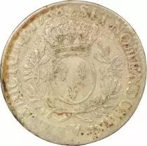 France Louis XV - Silver Ecu with Dressed up Bust - 1738 V Troyes
