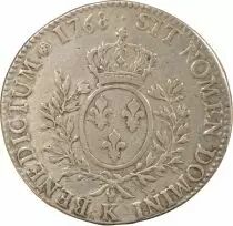 France Louis XV - Silver Ecu with Headband - 1768 K Bordeaux