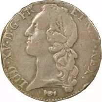 France Louis XV - Silver Ecu with Headband - 1772 K Bordeaux