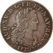 France Louis XV - Silver Petit Louis - 1720 A Paris