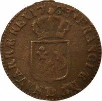 France Louis XV - Sol, &agrave; la Vieille T&ecirc;te - 1773 D Lyon