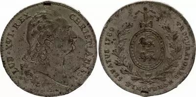 France Louis XVI -  Procureurs du Parlement de Normandie - 1789 - Tin - French Revolution period