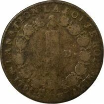 France Louis XVI - 12 Deniers with Fasces - 1791 A Paris (Convent of the Barnabites)