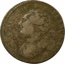 France Louis XVI - 12 Deniers with Fasces - 1792 BB Strasbourg