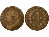 France Louis XVI - 12 Deniers with Fasces - 1792 I Limoges