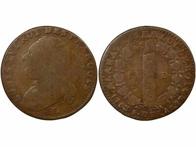 France Louis XVI - 12 Deniers with Fasces - 1793 L Bayonne