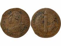France Louis XVI - 6 Deniers, with Fasces - 1792 BB Strasbourg
