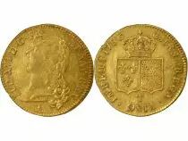 France Louis XVI - Double Gold Louis, Bare Head - 1786 T Nantes