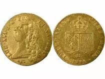 France Louis XVI - Double Gold Louis, Bare Head - 1787 D Lyon