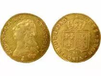France Louis XVI - Double Gold Louis, Bare Head - 1790 AA Metz