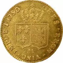 France Louis XVI - Double Gold Louis, Bare Head - 1790 AA Metz