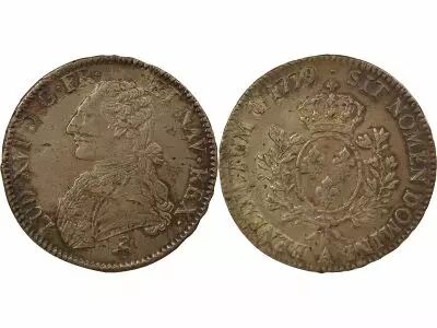 France Louis XVI - Ecu Argent, au Buste Habill� - 1779/8 A Paris