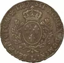 France Louis XVI - Ecu Argent, au Buste Habillé - 1782 L Bayonne