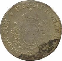 France Louis XVI - Ecu Argent, au Buste Habill&eacute; - 1784 M Toulouse, Tr&eacute;sor des Sauvionni&egrave;res