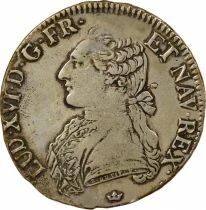 France Louis XVI - Ecu Argent, au Buste Habill&eacute; - 1788 M Toulouse
