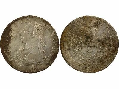 France Louis XVI - Ecu Argent, au Buste Habill� - 1789 A Paris