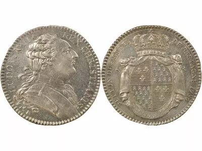 France Louis XVI - Jeton Argent, Etats de Bretagne - 1786 Rennes