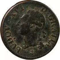 France Louis XVI - Liard A L\'Ecu 1791 H La Rochelle