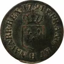 France Louis XVI - Liard A L\'Ecu 1791 H La Rochelle