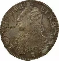 France Louis XVI - Silver Ecu, dressed up Bust - 1777 T Nantes