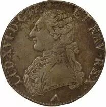 France Louis XVI - Silver Ecu, dressed up Bust - 1778 W Lille